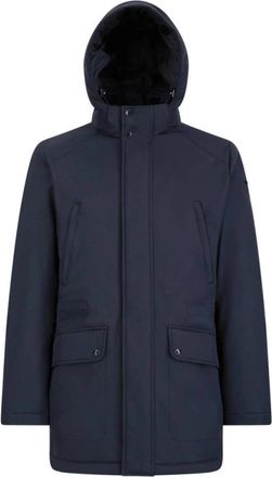 Geox Stijlvolle Winterjas - Heren - Winterjassen - Blauw - 2XL - Katoen - Jassen
