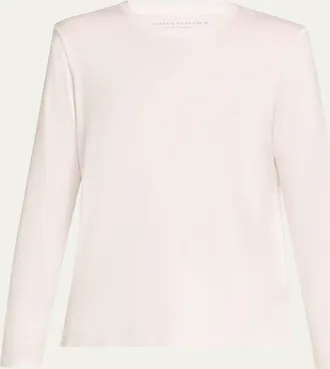 Majestic Soft Touch Crewneck Tee w/ Side Slits