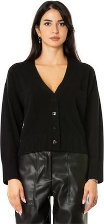 VANIS&Eacute; Cardigan Corto in Cashmere - - Knitwear - Donna - Nero - L