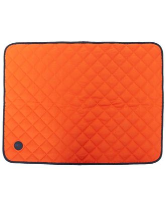 Herm&egrave;s Black Cotton Reversible Quilted Dog Mat Travel Blanket (Authentic Pre- Loved)