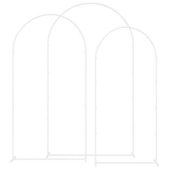 vidaXL Arco De Boda 3 Pcs Acero Vidaxl