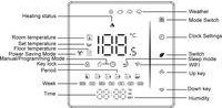 OEM Termostato Inteligente Wifi Tuya, Controlador De Calefacci&oacute;n Por Suelo Radiante Con Pantalla Led A Color, Botones T&aacute;ctiles, Control Por Aplicaci&oacute;n, Co