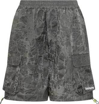 Barrow Dark Grey Printed Shorts
