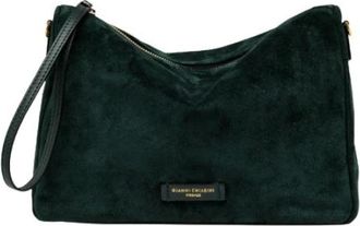 Gianni Chiarini Nora Pouch - Dames - Clutches - Groen - ONE Size - Su&egrave;de - Tassen