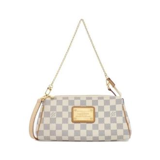 Louis Vuitton Pre-owned Damier Azur Eva Schoudertas - Dames - Pre-owned - Beige - Maat: ONE Size