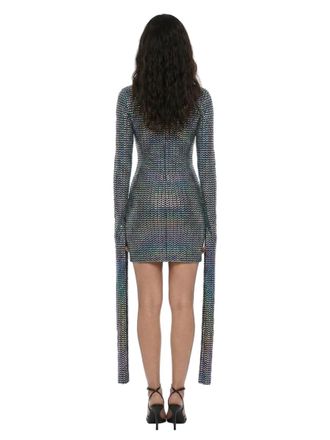 Dolce & Gabbana Metallic Knit Turtleneck Tunic - Silver