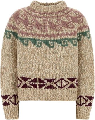 Moncler Multicolor Geometric Crew Neck Sweater