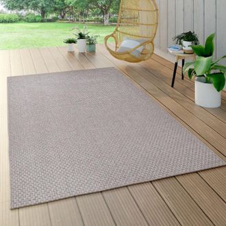 Paco Home Paco Home Alfombra Interior Y Exterior Balcon Terraza Sisal Aspecto Cocina Boho Chic Lisa 140x200 Cm