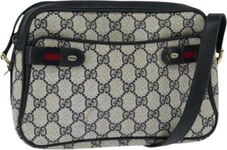 Gucci Pre-owned Cross Body Bags, female, Blue, Size: ONE SIZE Pre-owned Plastic Cross Body Bag