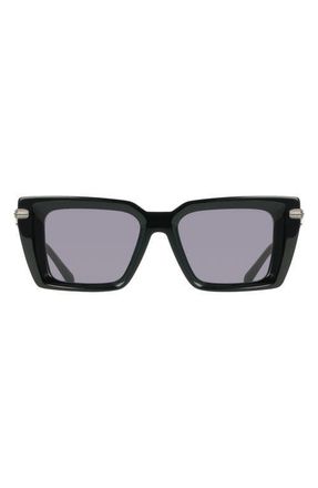 Ferragamo 52mm Rectangular Sunglasses in Black at Nordstrom