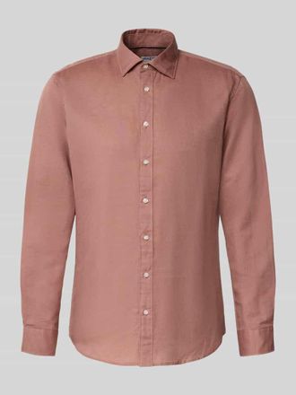 Jake*s Regular Fit Freizeithemd aus Leinen-Mix in Altrosa, Gr&ouml;&szlig;e XXL