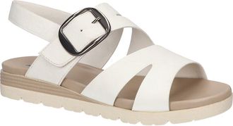 Easy Street Daydream Faux Leather Sandal in White at Nordstrom Rack, Size 6.5