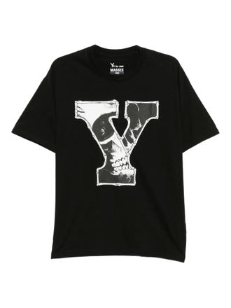 Yohji Yamamoto graphic-print cotton T-shirt - Black