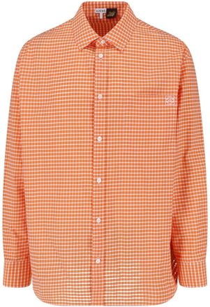 Loewe Camicia A Quadri In Cotone