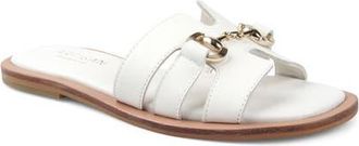Artisan by Zigi Bellevue Leather Slide Sandal in White Leather at Nordstrom, Size 11
