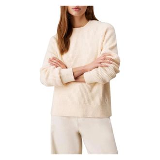 Calvin Klein Dames, Truien, Beige, Maat: 2XS