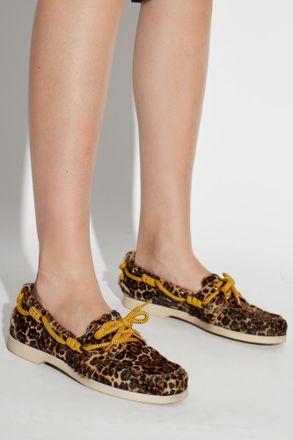 Golden Goose Boat Mocassin Shoes, Womens, Brown