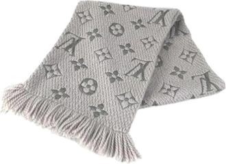 Louis Vuitton Pre-owned Stola - Dames - Vintage Accessoires - Grijs - ONE Size - Wol - Vintage