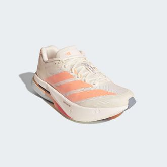 adidas Laufschuh ADIDAS PERFORMANCE ADIZERO BOSTON 13, Damen, Gr. 38,5, sanftes wei&szlig;, beam orange, acid orange, Textil, Schuhe Laufschuh