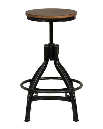 Linon Haywood Pack Of 2 Adjustable Height Backless Stools