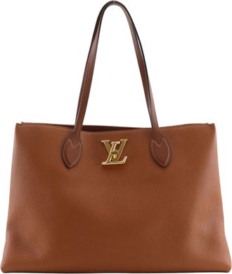 Louis Vuitton Brown Leather Tote Bag (Pre-Owned)