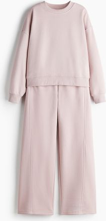 H&M 2-teiliges Set mit Sweatshirt und Joggpants - Pink