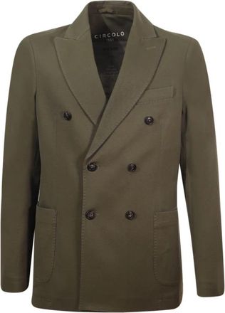 Circolo 1901 Military Style Jas - Heren - Blazers - Groen - L - Katoen - Jassen