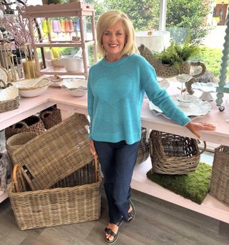 Lisa Todd Open For Love Cashmere Sweater In Turquoise