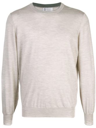Brunello Cucinelli Maglione con girocollo - Marrone