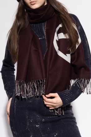 Diesel Scarf S-TEVIE, Unisex, Brown