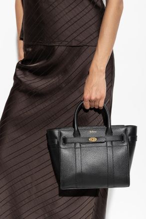 Mulberry ZippedBayswater Mini Bag, Womens, Black