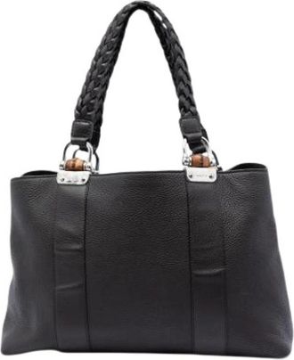 Gucci Pre-owned Vintage Tote - Dames - Vintage Shopper - Zwart - ONE Size - Leer - Vintage