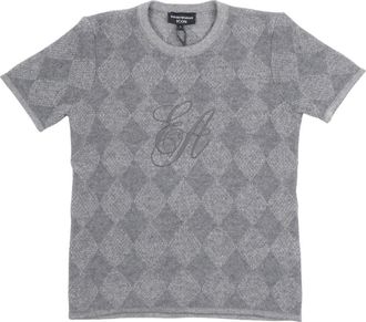 Emporio Armani Ronde hals knitwear - Dames - Ronde hals truien - Grijs - XL - Truien & Vesten