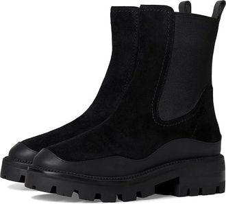 Kate Spade New York London Suede Chelsea Boots Womens Cold Weather Boots Black : 10.5 M