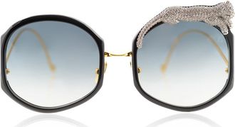 Anna-Karin Karlsson ROSE ET LE RÊVE - SUN Ice Crystal Womens Sunglasses Black Size 55