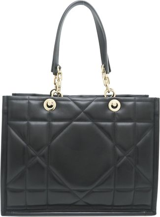 Dior Black Leather Tote Bag (Pre-Owned)