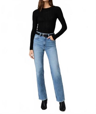 Paige Stevie High-Rise Straight Leg Jeans - 31 In Heroes