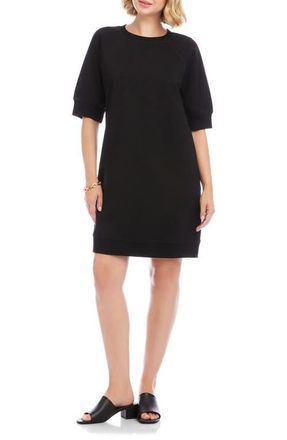 Karen Kane Raglan Sleeve Sweatshirt Dress in Black at Nordstrom, Size X-Small