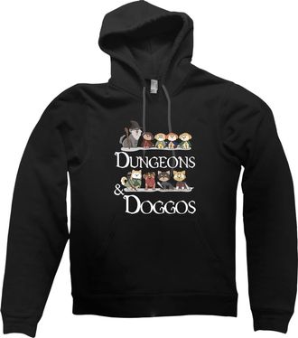 Generic Dungeons & Doggos Hoodie (Black, M)