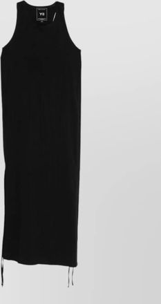 Yohji Yamamoto sleeveless dress racerback design side slit