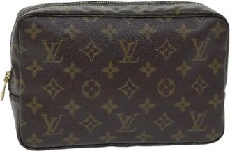 Louis Vuitton Pre-owned Clutches, female, Brown, Size: ONE SIZE Pre-owned Canvas Clutch