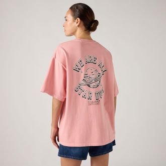 Levi's Graphic Short Stack Tee - Womens - XL - Red