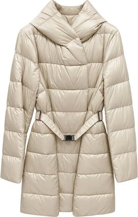 Liviana Conti Cappotto Lungo Trapuntato - - Coats - Donna - Beige - L