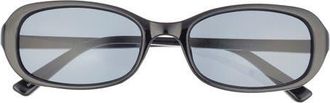 BP. Rectangular Wrap Sunglasses in Black at Nordstrom