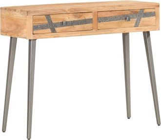 vidaXL Console Table 90x30x75 cm Solid Acacia Wood Vidaxl