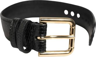 Dolce & Gabbana Klassieke Leren Riem - Heren - Armbanden - Zwart - ONE Size - Leer - Accessoires