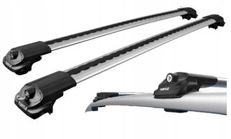 OEM Portaequipajes De Techo Turtle Air1 Air-1 De Base Baja, Plateado, 82/86