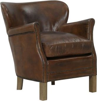 PIB Sillón en cuero marrón