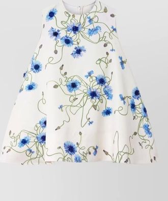 Stella McCartney a line dress floral motif sleeveless