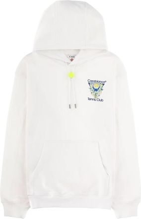 Casablanca Tennis Club Icon Hooded Sweatshirt - Heren - Hoodies - Wit - M - Hoodies & sweatvesten